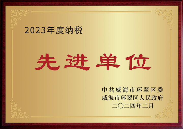 2023年度纳税先进单位
